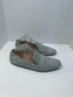 J. Crew Women's Suede Loafers in Light Sage Green